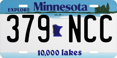 MN license plate 379NCC