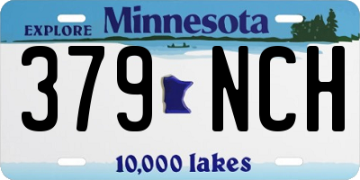 MN license plate 379NCH