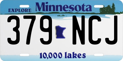 MN license plate 379NCJ
