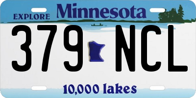 MN license plate 379NCL