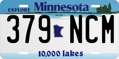 MN license plate 379NCM