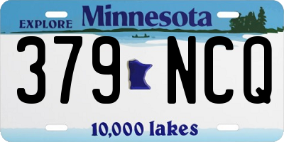 MN license plate 379NCQ