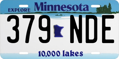 MN license plate 379NDE