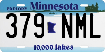 MN license plate 379NML