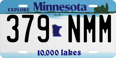 MN license plate 379NMM
