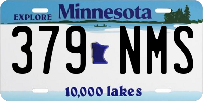 MN license plate 379NMS