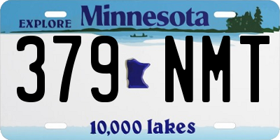 MN license plate 379NMT