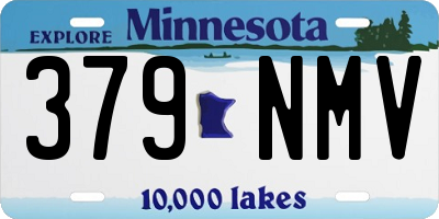 MN license plate 379NMV
