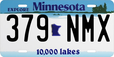 MN license plate 379NMX