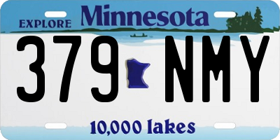 MN license plate 379NMY