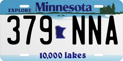 MN license plate 379NNA