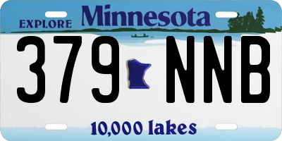 MN license plate 379NNB