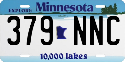 MN license plate 379NNC