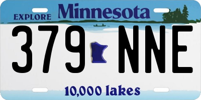 MN license plate 379NNE