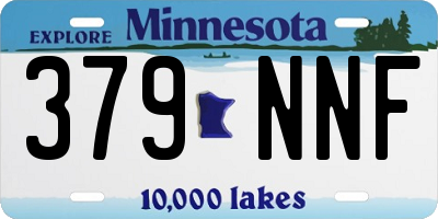 MN license plate 379NNF