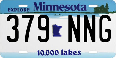 MN license plate 379NNG