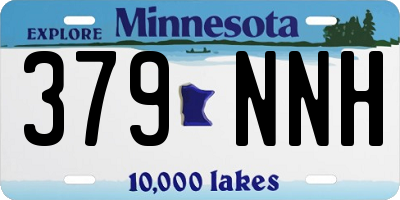 MN license plate 379NNH
