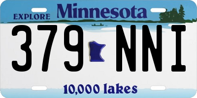 MN license plate 379NNI