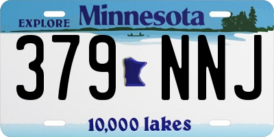MN license plate 379NNJ