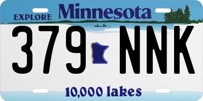 MN license plate 379NNK
