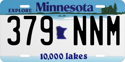MN license plate 379NNM