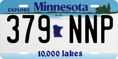 MN license plate 379NNP