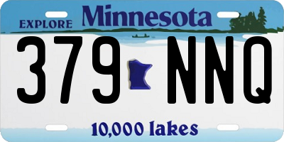 MN license plate 379NNQ