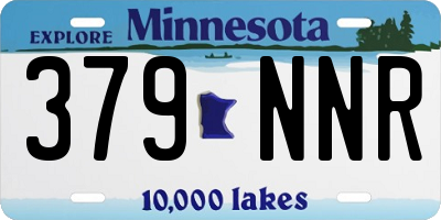 MN license plate 379NNR