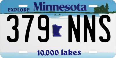 MN license plate 379NNS