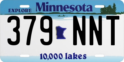 MN license plate 379NNT