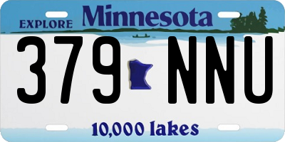 MN license plate 379NNU