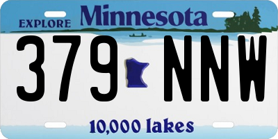 MN license plate 379NNW