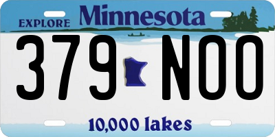 MN license plate 379NOO