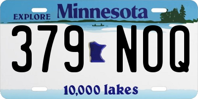 MN license plate 379NOQ