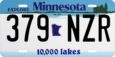 MN license plate 379NZR