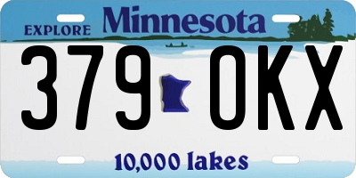MN license plate 379OKX