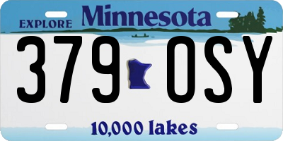 MN license plate 379OSY