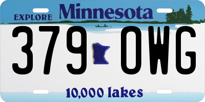 MN license plate 379OWG