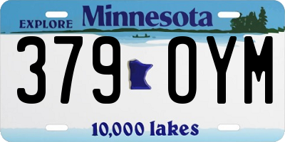 MN license plate 379OYM