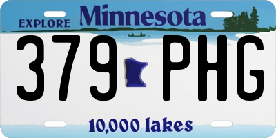MN license plate 379PHG