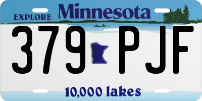 MN license plate 379PJF