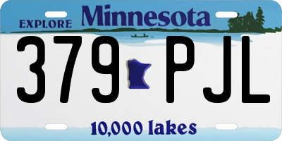 MN license plate 379PJL