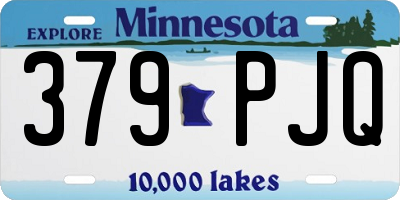 MN license plate 379PJQ