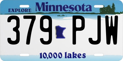 MN license plate 379PJW