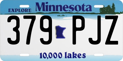 MN license plate 379PJZ