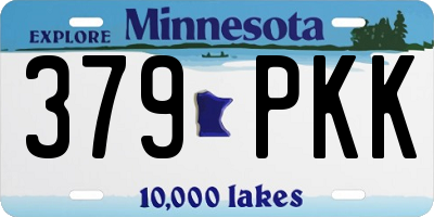 MN license plate 379PKK