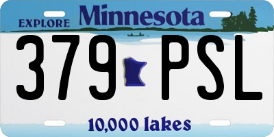 MN license plate 379PSL