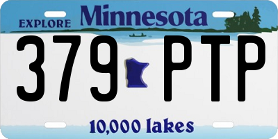 MN license plate 379PTP