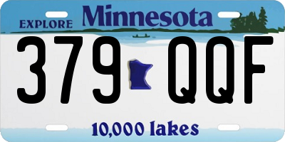 MN license plate 379QQF