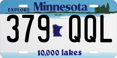MN license plate 379QQL
